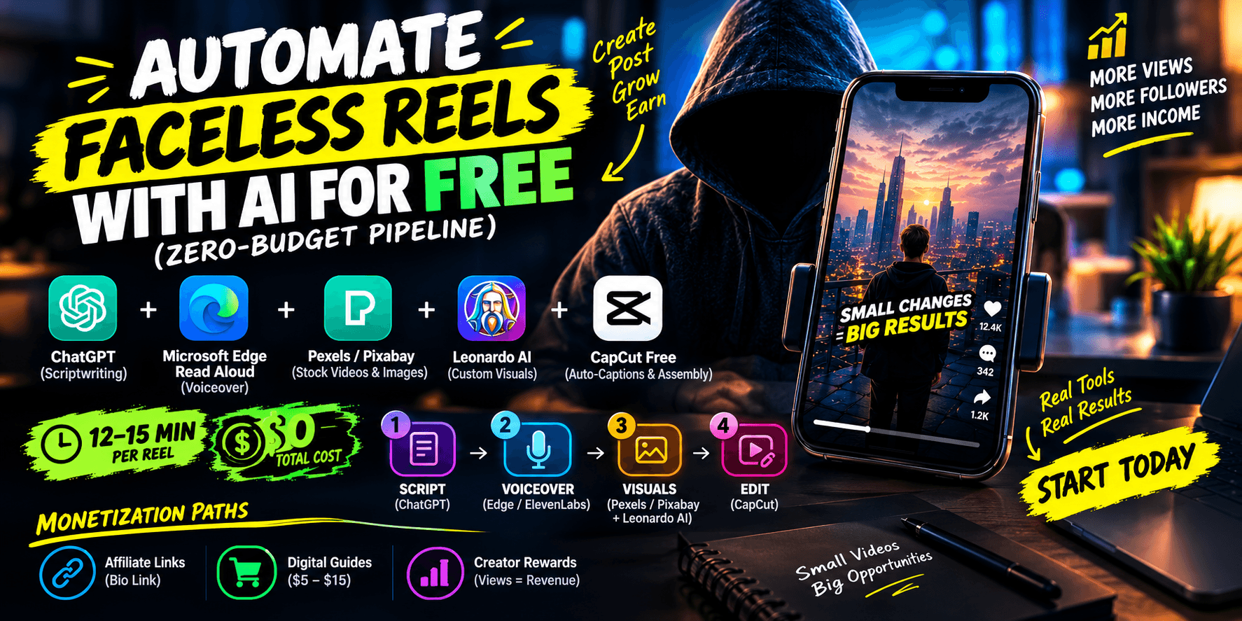 Automate Faceless Reels With AI Free
