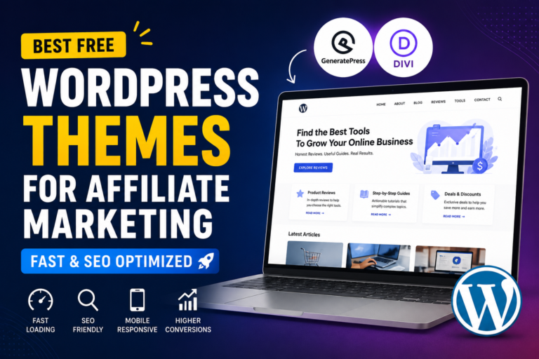 Best Free WordPress Themes for Affiliate Marketing (Fast & SEO Optimized)