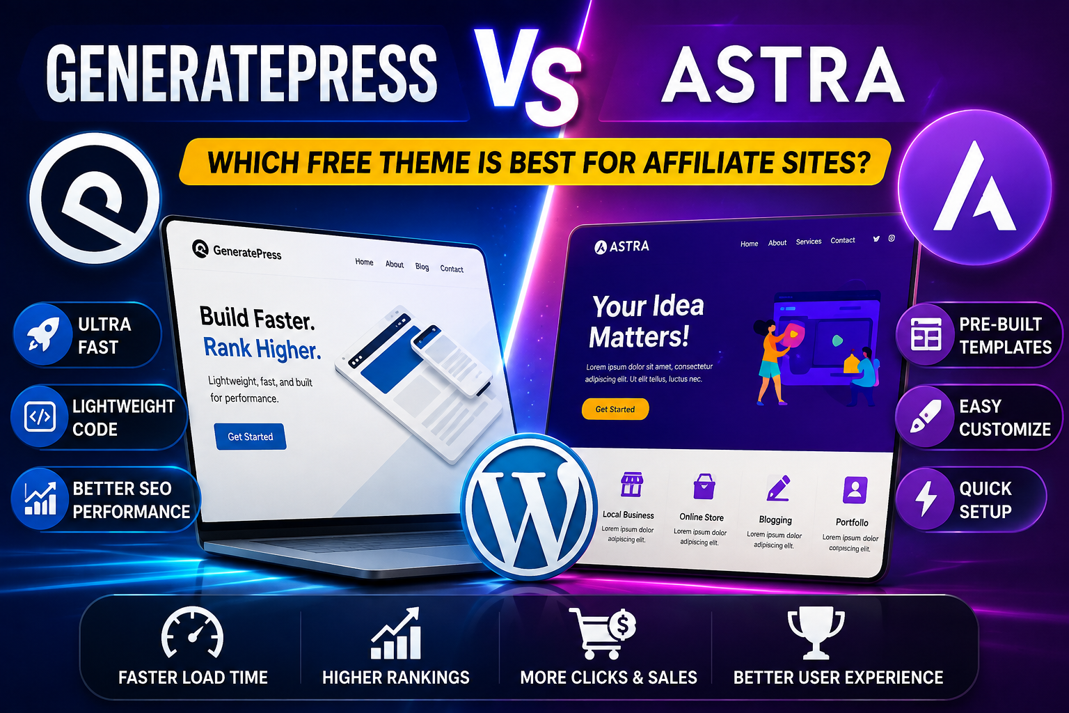 GeneratePress vs Astra