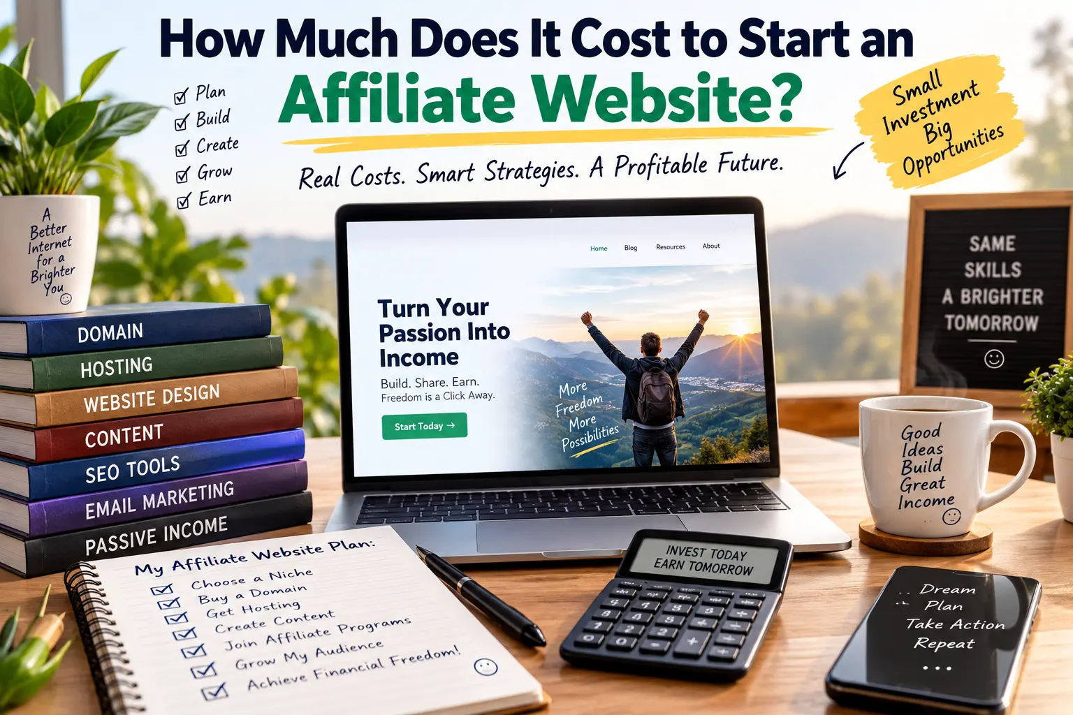 How Much Does It Cost to Start an Affiliate Website