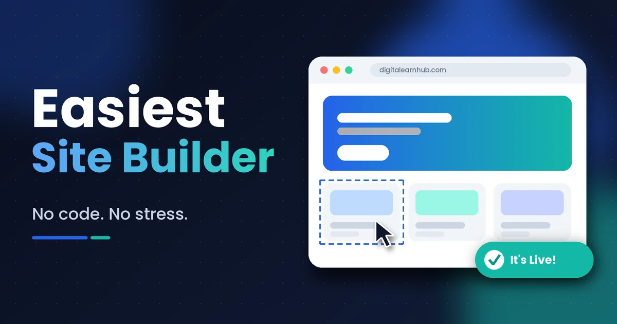 Easiest site builder guide: build a website with no code